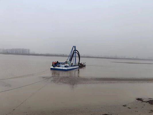 Diesel Engine Jet Suction Dredger  20m Dredging Depth 10 Inch Draught