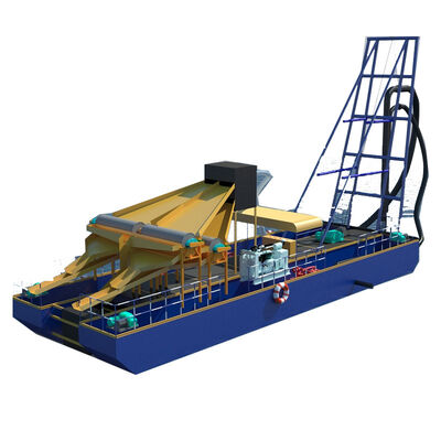 Diesel Jet Suction Dredger Dismountable for River / Sea Dredging Desilting