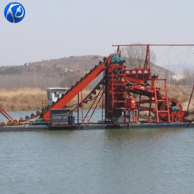 JC-4000 Ladder Winches Bucket Chain Dredger for Gold Dredging