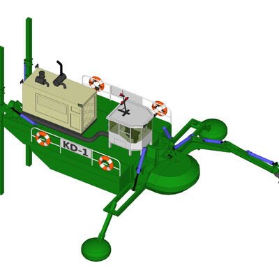 Digging Watermaster Amphibious Dredger 13*3.5*3.1 Dimension 27000 KG Weight