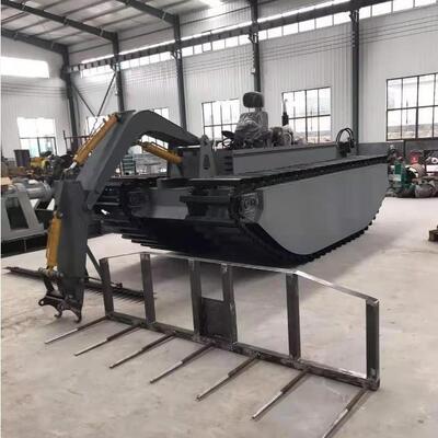 Marine Steel Amphibious Caterpillar Weed Harvester for Shallow River Cleaning