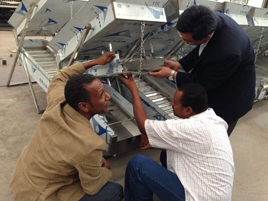 Stainless Steel Gold Dry Washer 1350x550x1500 mm for Alluvial Gold Washing