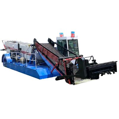 Diesel Engine Weed Harvester Machine 75kw for Aquatic Weed Cutting