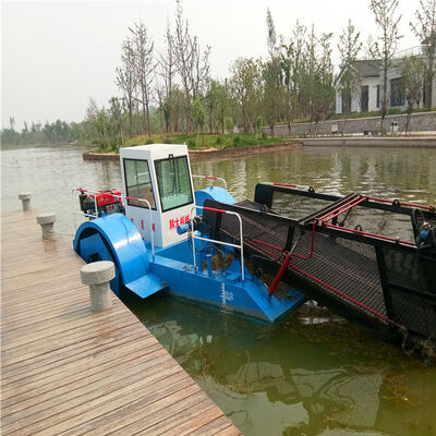 2.6m Harvesting Width Aqua Weed Harvester with 3000m2/h Garbage Loading Capacity CE Certified