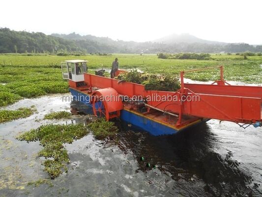 12t Load Capacity Aqua Weed Harvester with 3000m2/h Garbage Loading 2.6m Harvesting Width