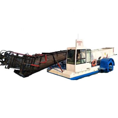 Automatic Aquatic Weed Harvesting Machine 3km/h for Waterway Cleaning