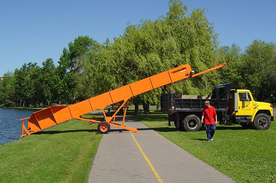 3000m2/h Garbage Loading Aquatic Weed Harvester with 50 - 80 HP Tractor Power and 12t Load Capacity River Grass Conveyor Barge