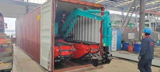 Wetland Amphibious Excavator With Q355B Reinforced Steel 40Cr Hard Wearing Steel