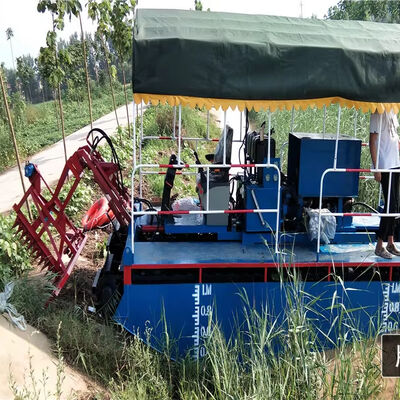 6000mm Length Amphibious Aquatic Plant Harvester 39kw with 2200R/min Changchai Engine