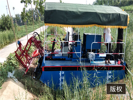6000mm Length Amphibious Weed Harvester 12kw For Wetland Reed Cutting