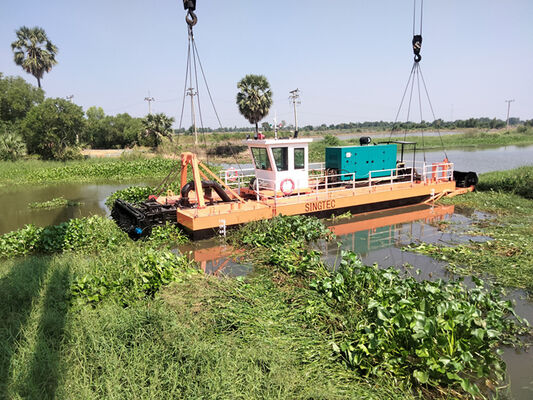 Spiral Suction Head Cutter Suction Dredger 2000KG Capacity with Hydraulic System