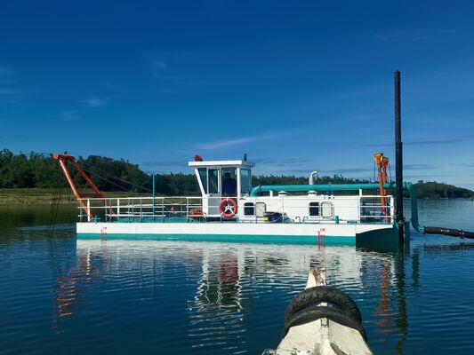 Diesel Cutter Suction Dredger Mud Dredger 6inch 500m3/h for River Sand Cleaning