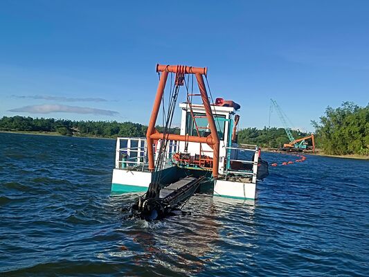 Diesel Cutter Suction Dredger Mud Dredger 6inch 500m3/h for River Sand Cleaning
