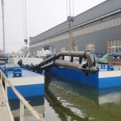 River Sea Diesel Jet Suction Dredger Customized Low Noise with Spacious Cabin