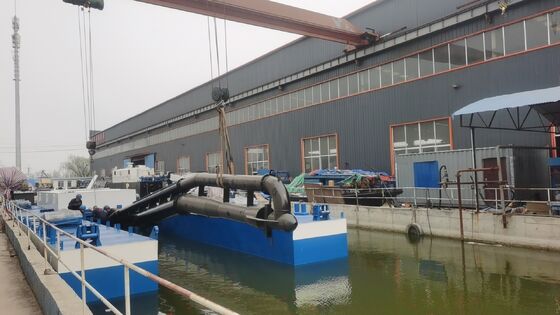 River Sea Diesel Jet Suction Dredger Customized Low Noise with Spacious Cabin