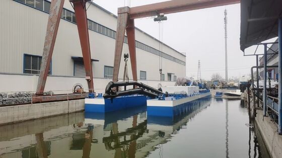 River Sea Diesel Jet Suction Dredger Customized Low Noise with Spacious Cabin