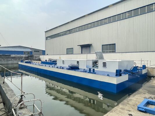 River Sea Diesel Jet Suction Dredger Customized Low Noise with Spacious Cabin