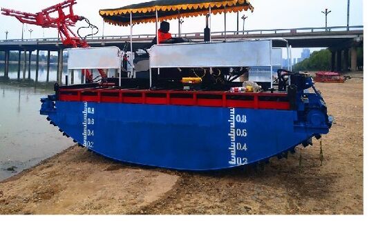 Multifunctional Amphibious Dredger with Hydraulic Track Drive Marine Steel Construction