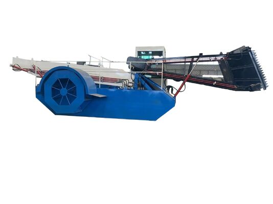 Aquatic Weed Harvester River Garbage Collection Boat with 4 Layers Anti-Rust Marine Paint 50-100 HP and 200 mm Working Width