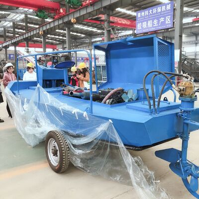 Diesel Powered Aquatic Weed Harvester with 10m Dredging Depth and 4000m2/h Cutting Area for Efficient Waterway Maintenance