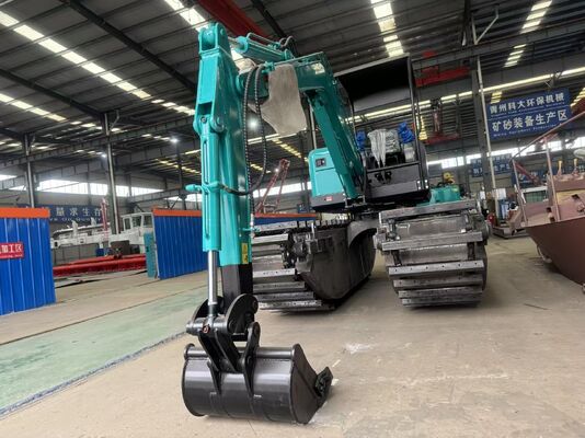 Multi-purpose Amphibious Excavator with 5.1/3.0km/h Travel Speed 300m³/h Working Capacity and Volvo 250 Motor