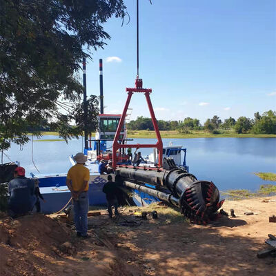 Small Sand Dredging Cutter Suction Dredger Submersible Pump and Hydraulic Head 12 Inch