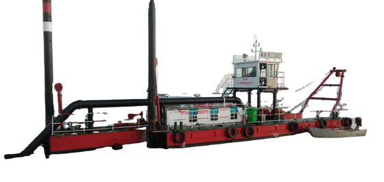 Diesel Cutter Suction Dredger 130Kw with Trailing Suction Hopper