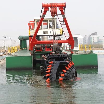 Diesel Cutter Suction Dredger 65000 KG with 500m3/h Capacity 12m Dredging Depth
