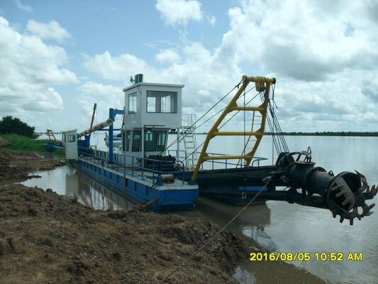 Diesel Cutter Suction Dredger 65000 KG with 500m3/h Capacity 12m Dredging Depth