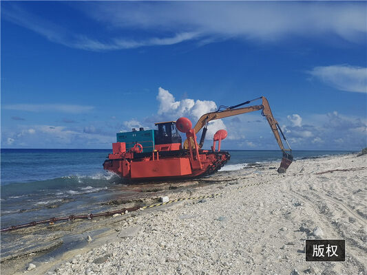 Diesel Amphibious Excavator 400m3/h for River Lake Sand Dredging