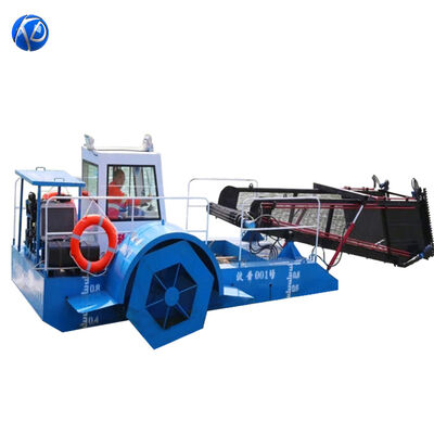 2.6m Harvesting Width Aquatic Weed Harvester with 24 Hour Continuous Working Ability and 4 Layers Anti-Rust Marine Paint