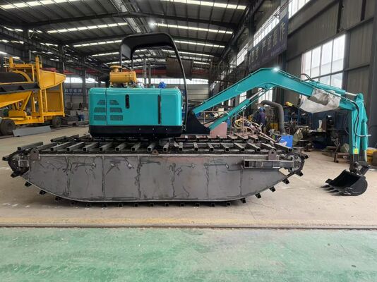 Diesel Wetland Amphibious Excavator 5 Ton 0.1m3 Bucket Capacity