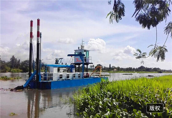 Marine Engine Cutter Suction Dredger with 10/8 Inch Pump 800 M3/H Water Flow