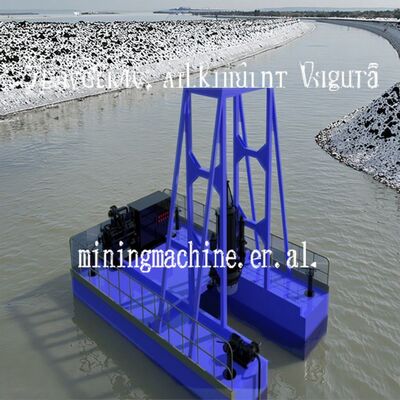 800m Discharging Distance Sand Dredging Pontoon 30m Dredging Depth 50cm Draught