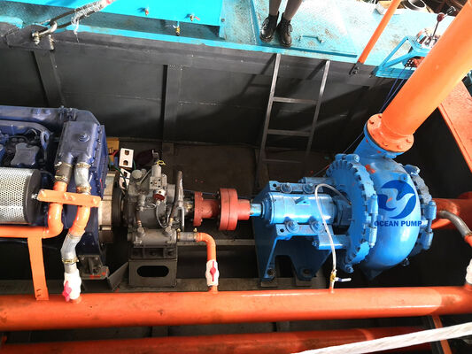 Diesel Jet Suction Dredger with 100cm Draught 5m Dredging Depth