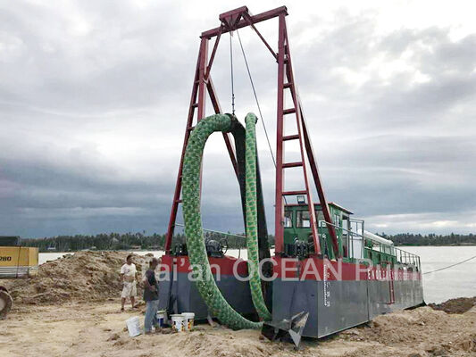 Diesel Jet Suction Dredger with 100cm Draught 5m Dredging Depth