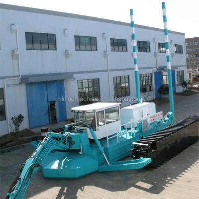 Customized Amphibious Dredger 30t Weight with 3 Stage Cutter Head
