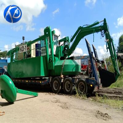 Sand Dredging Amphibious Dredger with 10m Dredging Depth 500m Discharging Distance