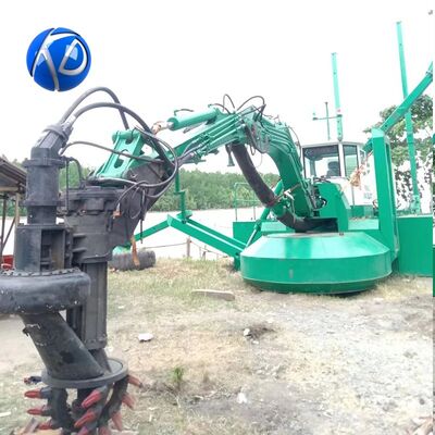 Sand Dredging Amphibious Dredger with 10m Dredging Depth 500m Discharging Distance