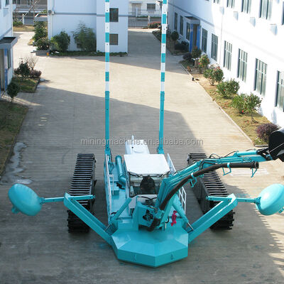 Shallow Water Work Sites Amphibious Dredger 6m Dredging Depth 100cm Draught