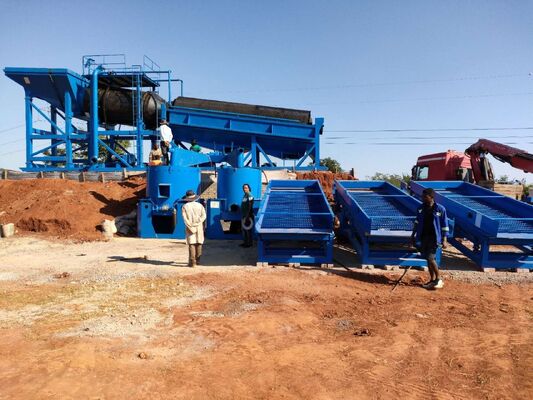 Small Capacity Trommel Gold Wash Plant Customized Diesel Driven
