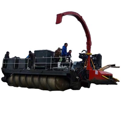 KEDA 11*3.3*3.1m Amphibious Spartina Alterniflora Mower with Cummins Engine and 20t Weight for Wetland Restoration