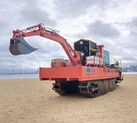 KEDA 11*3.3*3.1m Amphibious Spartina Alterniflora Mower with Cummins Engine and 20t Weight for Wetland Restoration