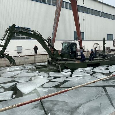 KEDA 2024 Self-Propulsion Track Type Amphibious Excavator with Cutter Suction Dredger Function