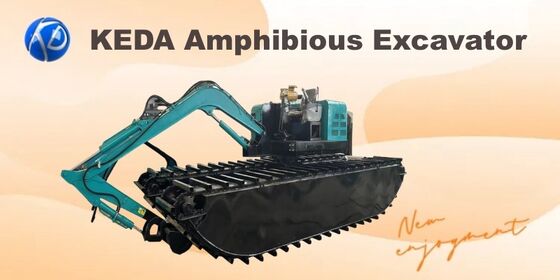Track Type Amphibious Excavator with 1 Year Warranty 20t Weight and 40 Inch Draught