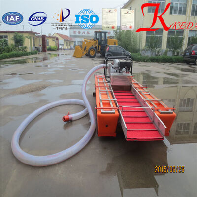 15 m Dredging Depth 30t Diesel Power Mini Dredger for Gold Mining with High Recovery Rate