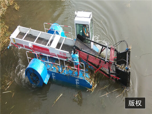 Mini Aquatic Weed Harvester 12t Load Capacity for Water Hyacinth Application