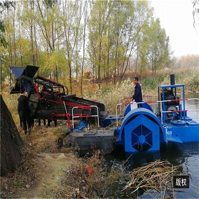Fully Automatic Aquatic Weed Harvester with Full Hydraulic Drive and 2.2m Mowing Width for Efficient Floating Weed Collection