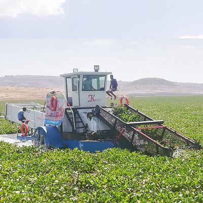 Stainless Steel Aquatic Plant Harvester with Large 300L Fuel Tank for High Endurance Water Hyacinth Removal