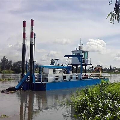 High Efficiency 450m³/h Capacity Cutter Suction Dredger with Diesel Engine for River Dredging